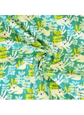 Coton Tanza Estragon / vert