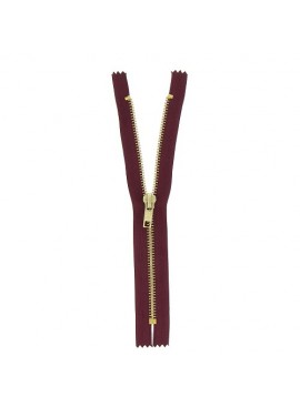 Zip laiton 20cm non séparable