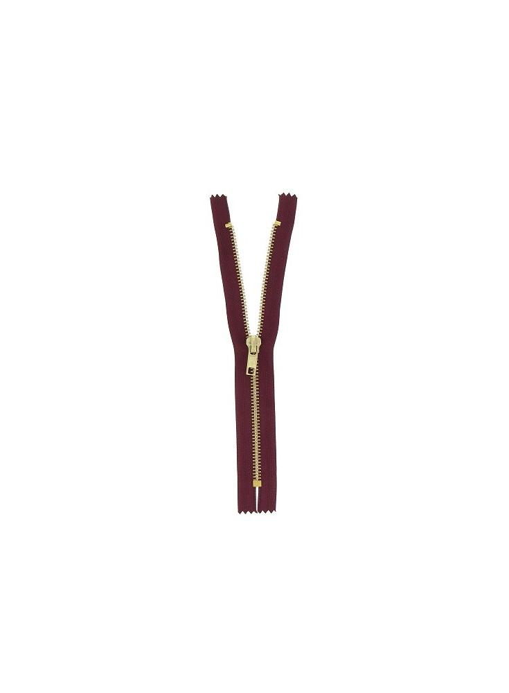 Zip laiton 20cm non séparable
