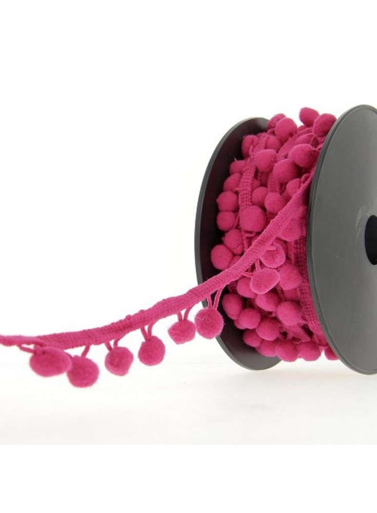 Galon pompon fushia