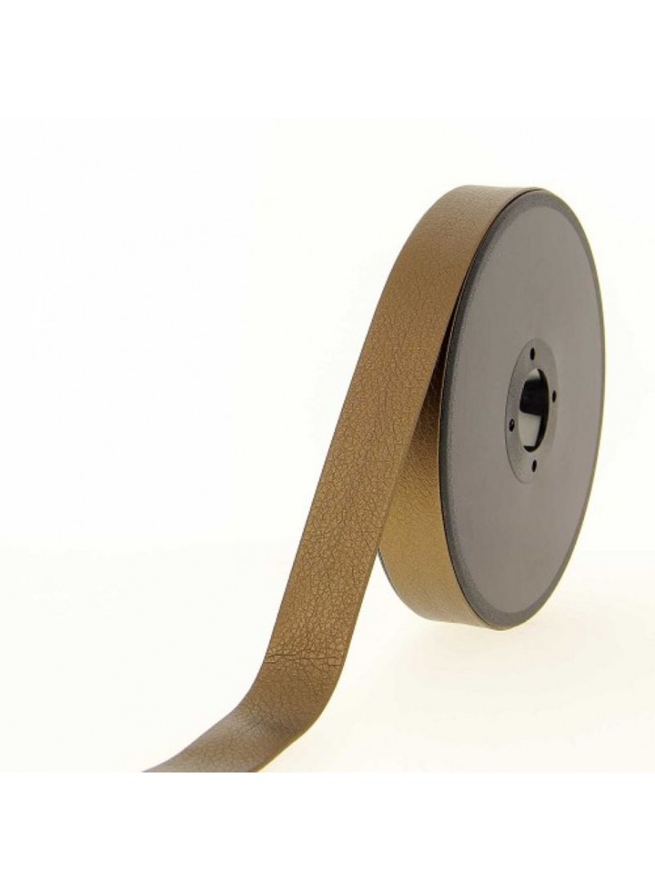 Biais simili cuir bronze