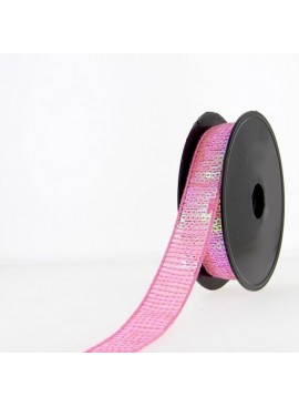 Ruban paillette rose
