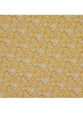 Mustard flower percale