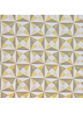 Jacquard cinético dorado