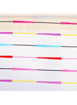 Tissu Alizé rayé multico