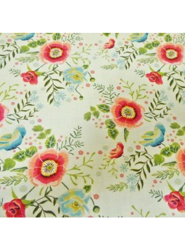Percale Harriet flower ecru...