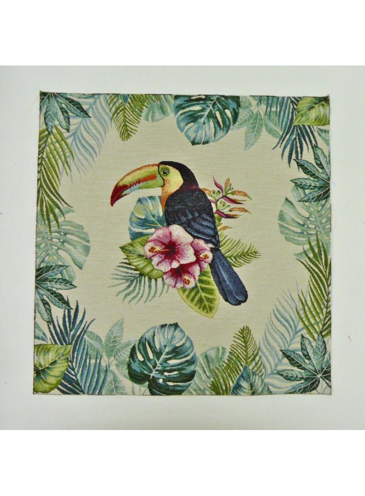 Carré jacquard toucan