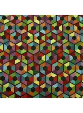 Jacquard hexagonal multicolor