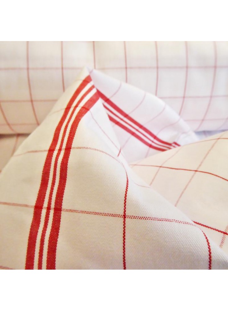 Essuie verre rouge et blanc