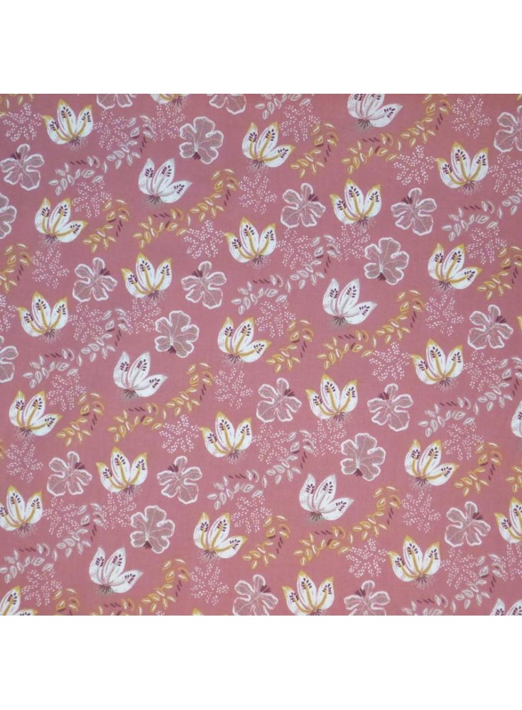 Coton Sala rose fruite / camel