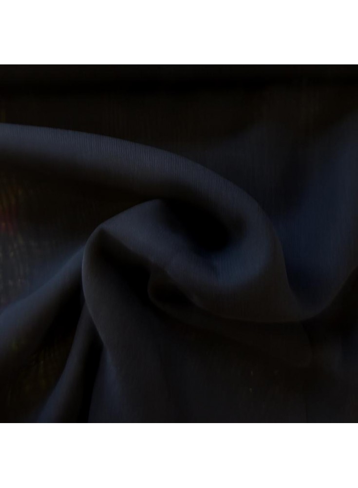 Sergé de viscose gratté noir