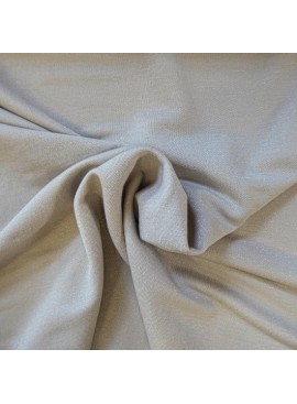 Jersey de viscosa con purpurina color arena