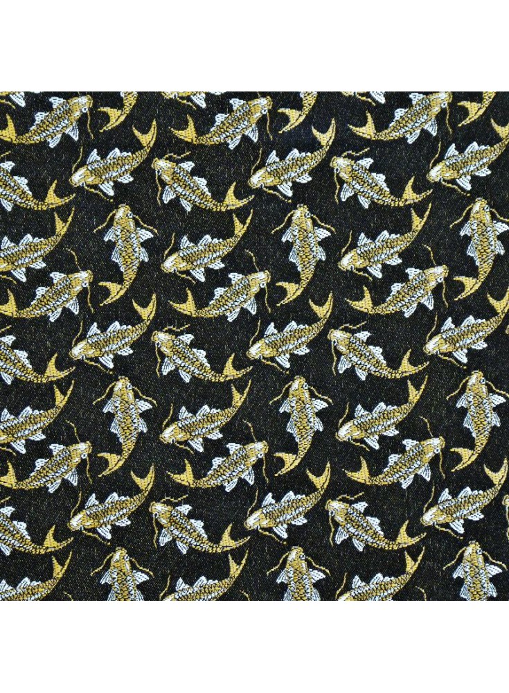 Jacquard poisson noir/ or