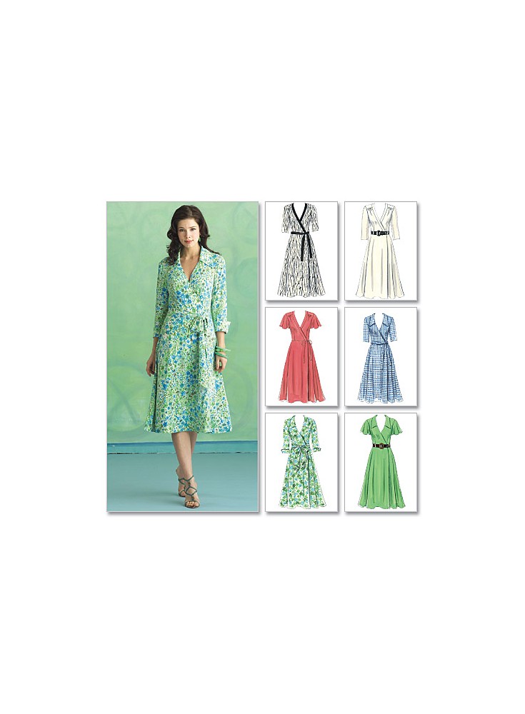 Patron De Couture Butterick B6849A - Robe Pour Femme, Tailles 34 à 50, Niveau Intermédiaire