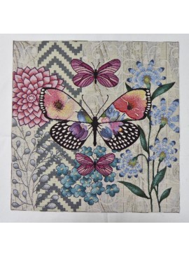 Pañuelo jacquard mariposa