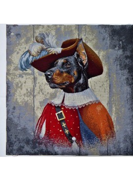 Cuadro jacquard Perro Alemán