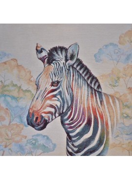 Cuadrado de jacquard de cebra