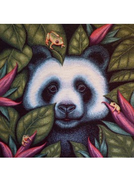 Pañuelo de jacquard Panda