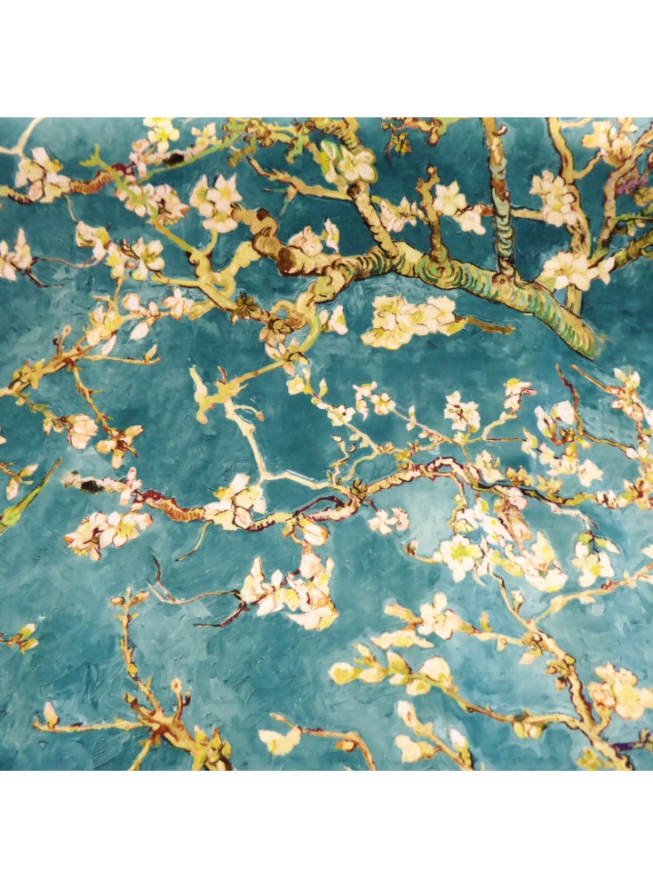 Velours ras Vangogh bleu