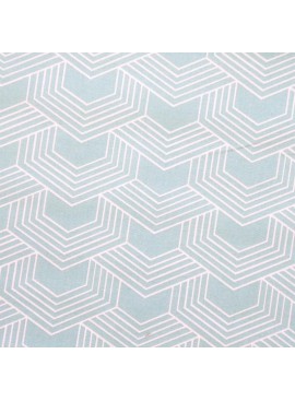 Coton orto menthe/ blanc 4B