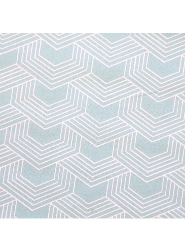 Coton orto menthe/ blanc 4B