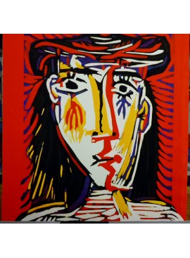 Picasso terciopelo cuadrado 3