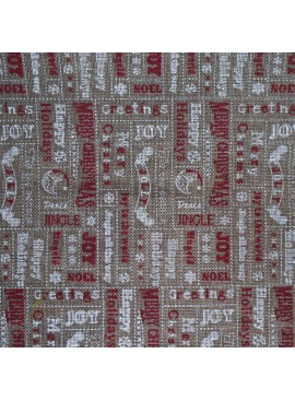 Arpillera navideña natural