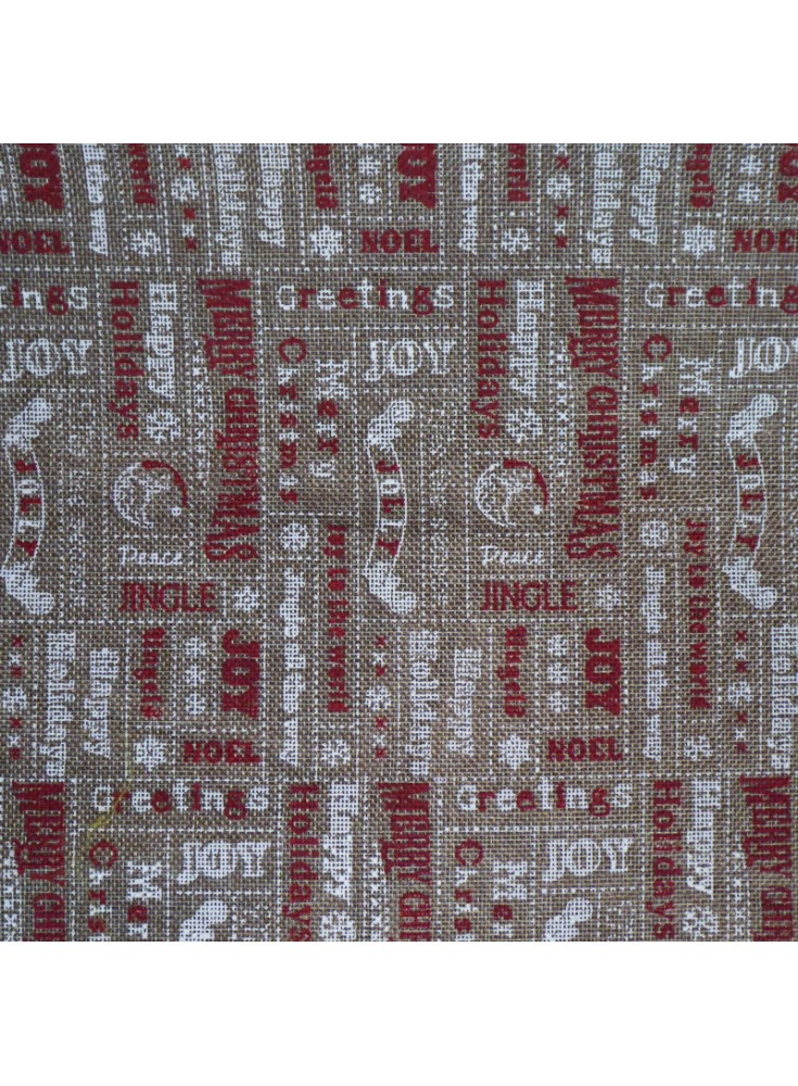 Toile de Jute Noël Naturel