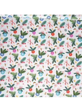 Algodón navideño multicolor