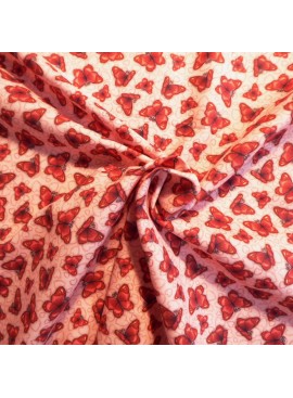 Cotton Butterfly pink/red