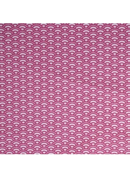 Coton Saijo Blanc/Framboise