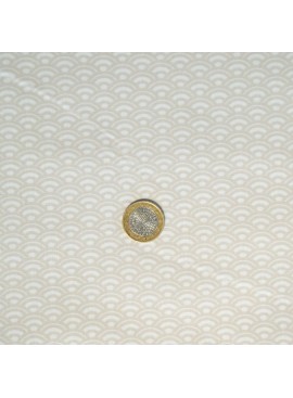 Coton Saijo Blanc/Beige