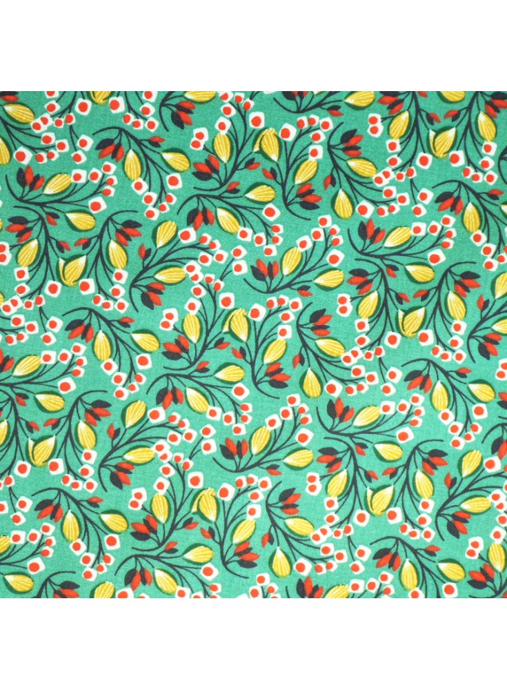 Coton Selyn Aventurine/Vermillon