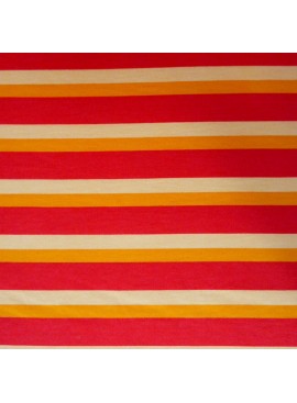 Tela sudadera rayas rojas
