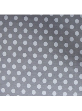 Tela sudadera gris topos