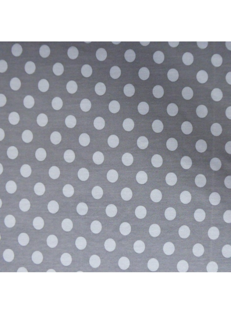 Tissu Sweat-shirt Pois gris