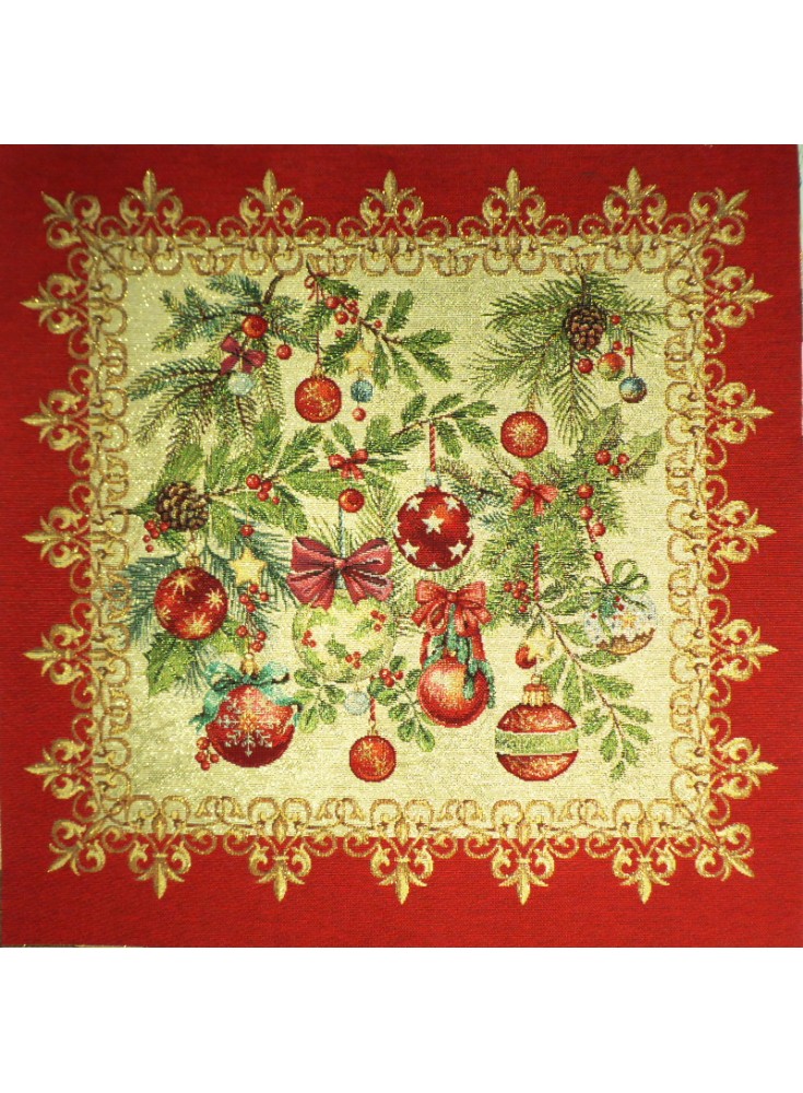 Carré Jacquard or Cadre Fleur de Lys