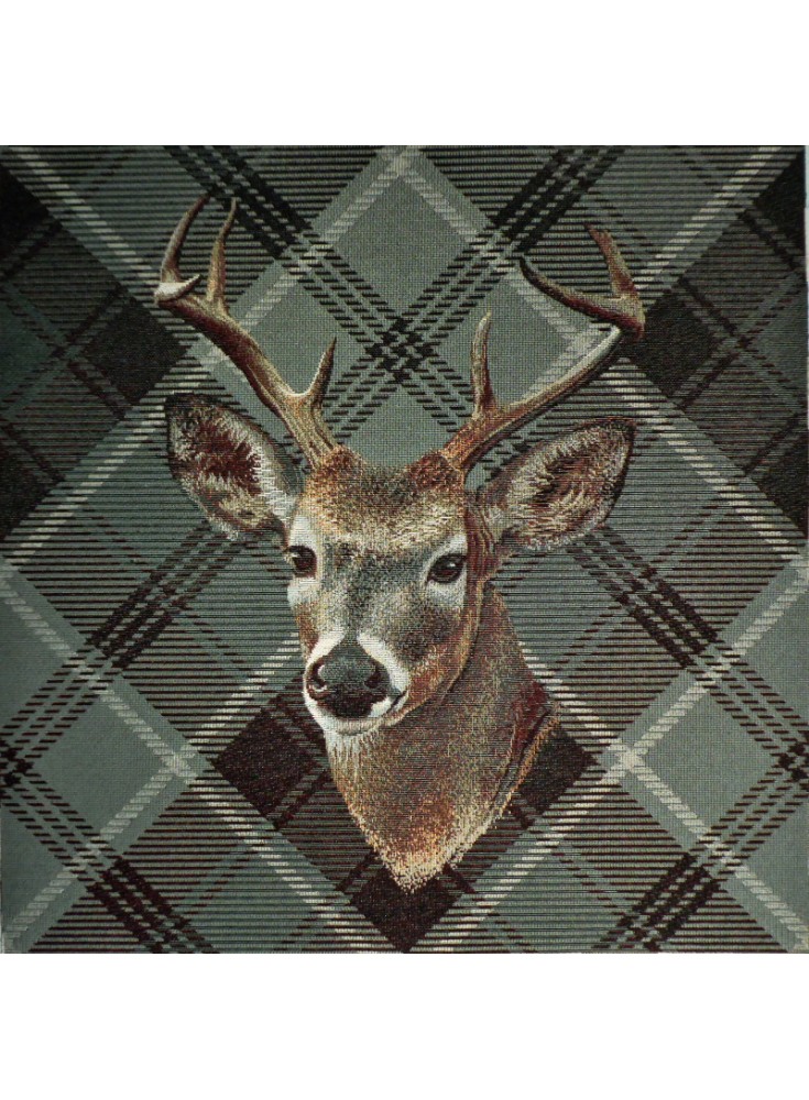 Carré Jacquard Cerf Ecossais