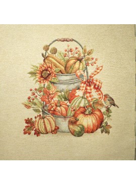 Cuadrado de jacquard de calabaza