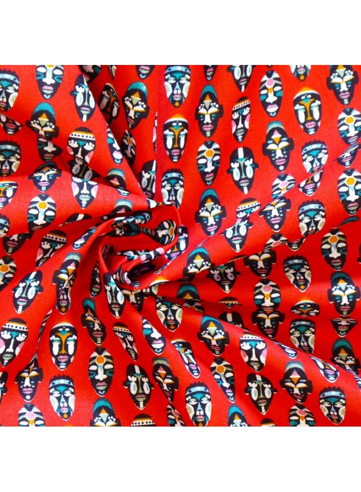 Coton mask rouge