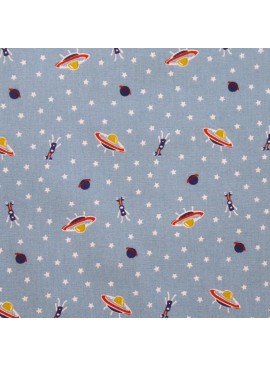 Algodón marcianos azules