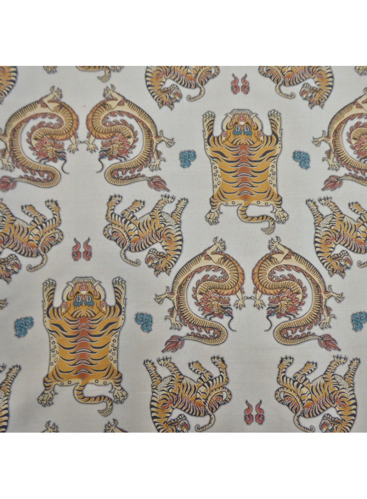 Coton/Lin Tibet Natté