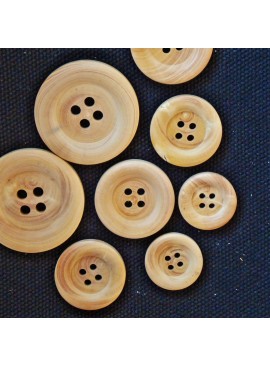 Round Bourelé 4T Wood Button