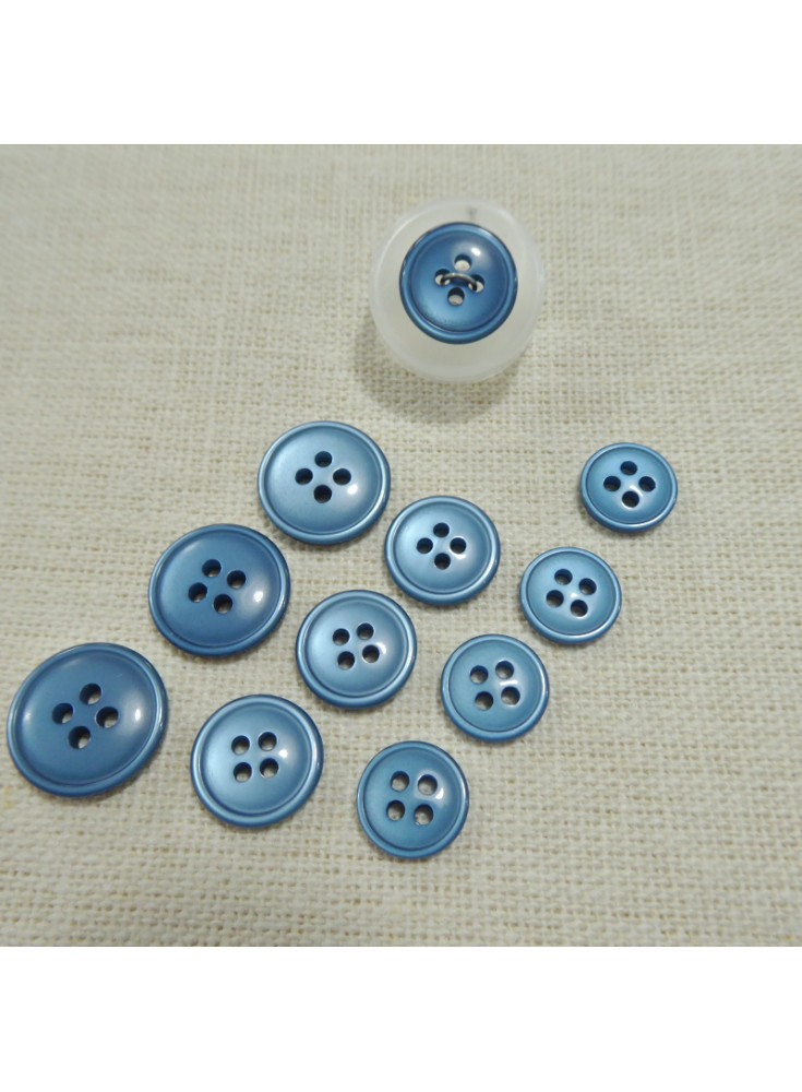 Bouton Bleu Céruléen et Nuit