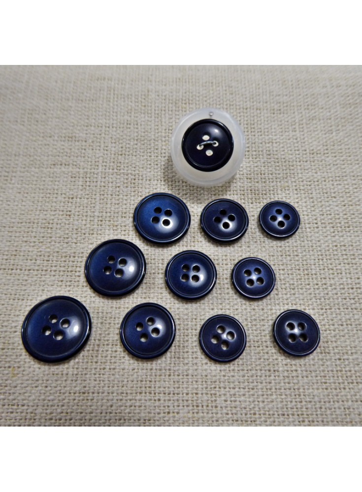 Bouton Bleu Céruléen et Nuit