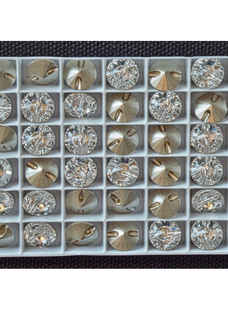 Botón Rivoli de cristal Swarovski