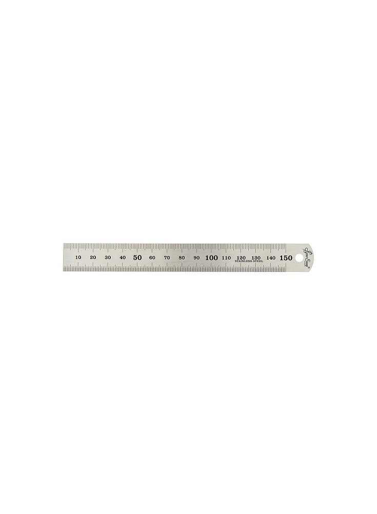 Regla de metal de 15 cm