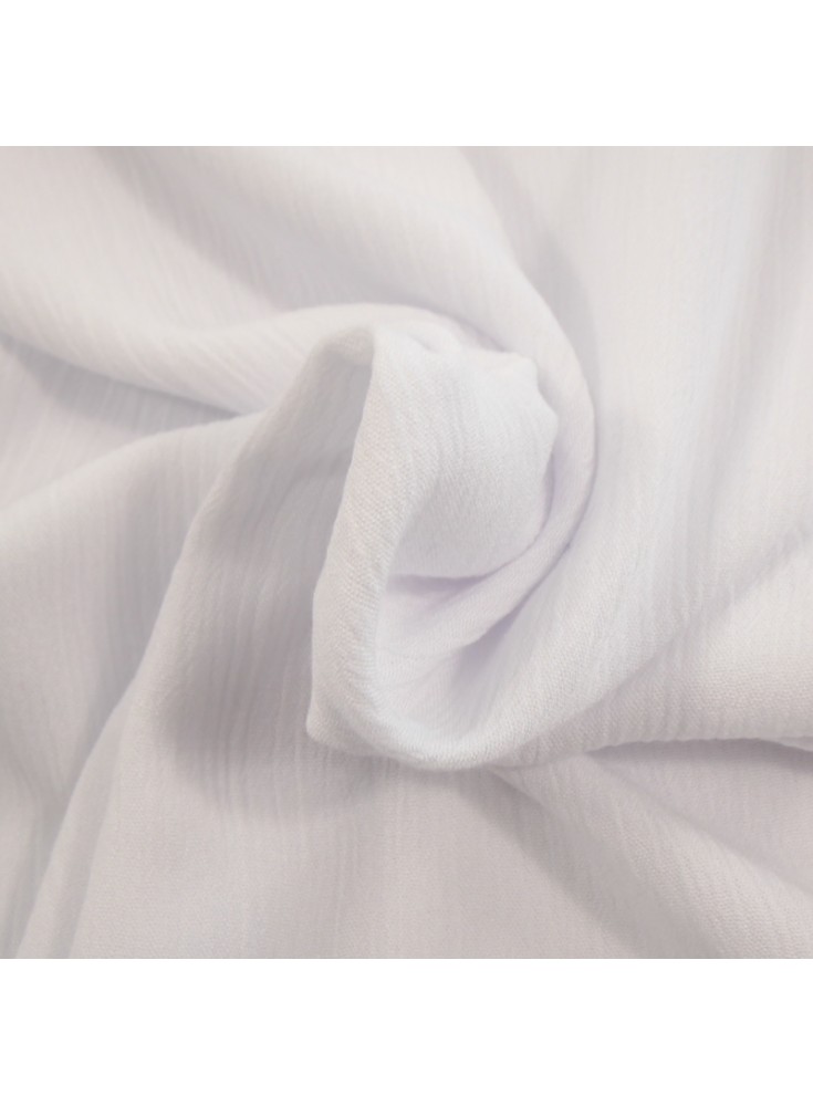 Crepe de viscosa blanca