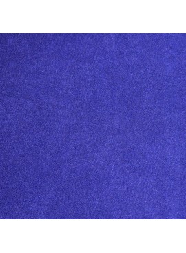 Jersey de rizo de algodón cobalto