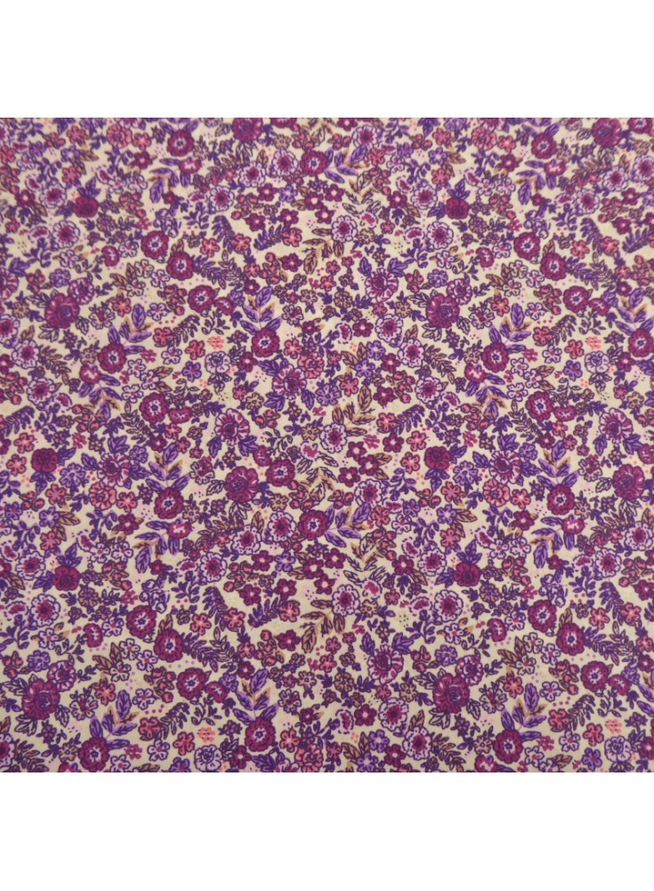 Barbara Cotton Ecru/Purple